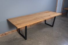 Live Edge Dining Room Table Made With White Oak 6 small