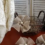 Flowers Farmhouse Flower Accents Burlap Neutral Home Decor Diy Magnets, Accents 2 small