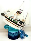 Sailing Boat Wedding Cake Topper Look Alike 2 small