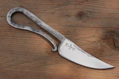 Firecreekforge.Com Hand Forged Spring Steel Patch Knife Skinning Traditional 1 small