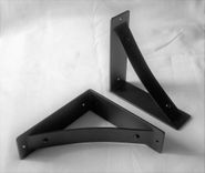 Wrought Iron Mantel Bracket/Corbel; Rustic Farmhouse Heavy-Duty Shelf Brackets 2 small