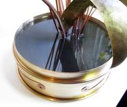 Forever Spring- Ikebana Style Glass, Copper, And Brass Floral Arrangement 5 small
