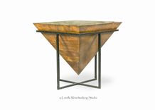 Mara Table Inverted Wood Pyramid With Metal Base 1 small