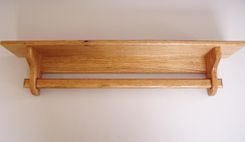 Quilt Hanger 48 Inch Oak Quilt Rack Wall Hanging Rack - Quilt Room Decor 5 small