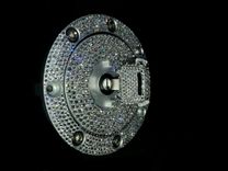 Crystallized Bike Motorcycle Fuel Gas Tank Cover Locking Bling European Crystals Bedazzled 2 small