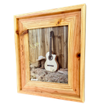 Cowboy Series, Handcrafted 2.5" Wide, Raised Edge Western Cedar Photo Frame 2 small