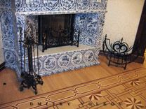 Home Decor: Fireplace Screen, Fireplace Tools Set, Wood Rack. 2 small