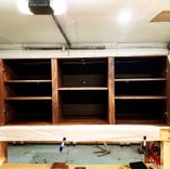 Acid Washed Copper & Walnut Entertainment Center 6 small