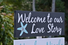 Nautical Welcome Wedding Sign, Welcome To Our Love Story Signage 3 small