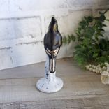 Courtly Checks Songbird Figurine Black And White Checks Decor 5 small