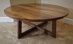 Custom Round Walnut Dining Table 2 small