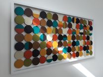 Geometric Wall Art, Abstract Circles Mid-Century Modern 6 small