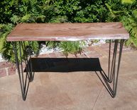 Live Edge Oak Sofa & Console Table 1 small