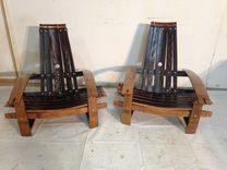 Wine Barrel Stave Adirondack Chairs 5 small