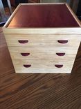 Cherry And Purpleheart 3 Drawer Jewelry Box 1 small