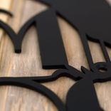 Personalized Metal House Name Sign with Heron, Sunrise and Cattails 2 small