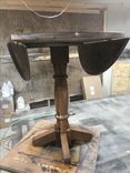 Round Walnut Drop Leaf Table 3 small