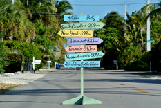 Wood Destination Signage Wedding Gift Idea. Directional Arrows Sign Post 1 small