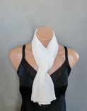 Ivory Chiffon Scarf 1 small
