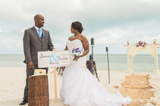 Name Wedding Beach Sign, Rustic Wooden Wedding Sign 1 small