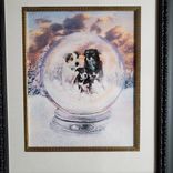 Snow Globe Artwork Custom Portrait Painting Of Pet, Home Or Family 6 small