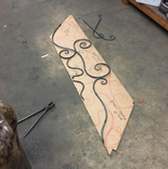 Hand Forged Organic Railing Insert 4 small