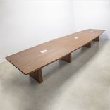 Boat Shape Custom Conference Table, Laminate Top - Newton Meeting Table 1 small