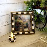 Courtly Picture Thomas Kinkade Print Checked Picture And Checked Tealight Candle 3 small