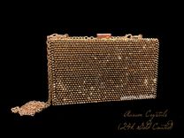 Custom Crystallized Clutch Bag Handbag Purse Initial Name Bling European Crystals Bedazzled 2 small