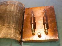 Layered Bronze Screen Wall Sconce 4 small