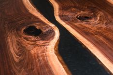 Walnut Live Edge Smoke River 42x96" Dining Table 1 small
