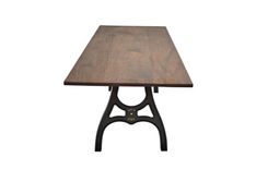 Walnut Dining Table, Modern Dining Table, Kitchen Table With Metal, Farmhouse, Rustic, Industrial 1 small