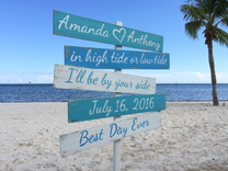 Best Day Ever Beach Wooden Sign. Gift For Couple Signage For Wedding 4 small