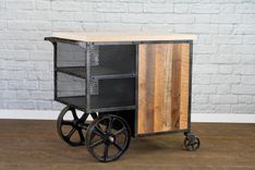 Kitchen Island, Kitchen Island Cart, Modern Bar Cart, Kitchen Preparation Work Station. Service Cart 3 small