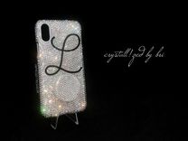 Custom Initial Crystallized Iphone Case Any Model Cell Phone Bling European Crystals Bedazzled 2 small