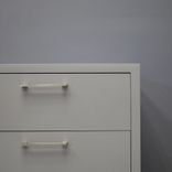 Modern Custom Dresser In Light Gray Finish 2 small