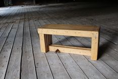 Bowling Alley Bench That Doubles As A Stool, Or Small Coffee Table That Doubles As A Plant Stand 2 small