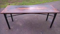 Reclaimed Barn Beam Dining Table 3 small