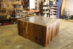 Square Reclaimed Coffee Table 4 small