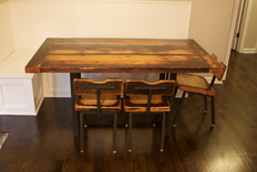 Reclaimed Barn Beam Dining Table 1 small
