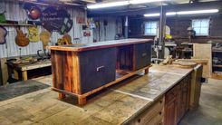 Custom Media Center From Reclaimed Materials 1 small