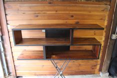 Custom Media Center From Reclaimed Materials 3 small