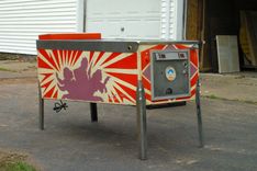 Pinball Machine Converted Into Home Office Desk 2 small