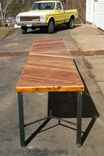Reclaimed Wood And Steel Dining Tables 5 small