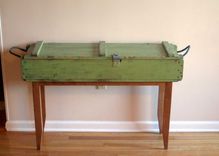 Reclaimed Cherry And Ammunition Box Hall Table 1 small