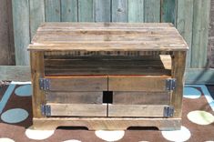 Pallet Wood Entertainment Center 1 small