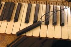 Ebony Organ Key Pendant 5 small