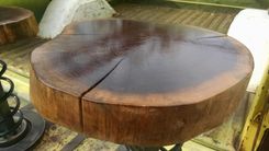 Walnut And Vw Car Part Stools 4 small