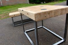 Reclaimed Bowling Alley Table 4 small