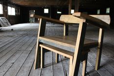 Reclaimed Oak Mid Century Modern Inspired Chair ... Amelia 2 small